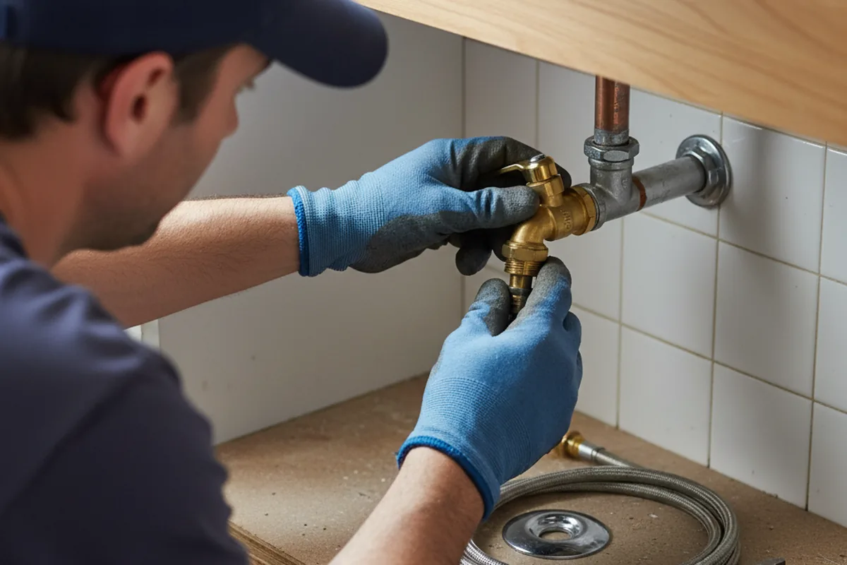 Shutoff valve and fitting work during Faucet and Fixture Repair in Little Hocking